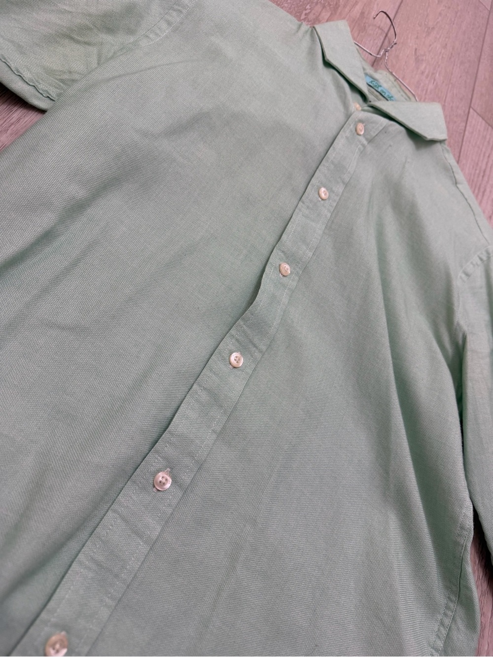 Scotch and soda Button-Down Shirt in Light Green Small